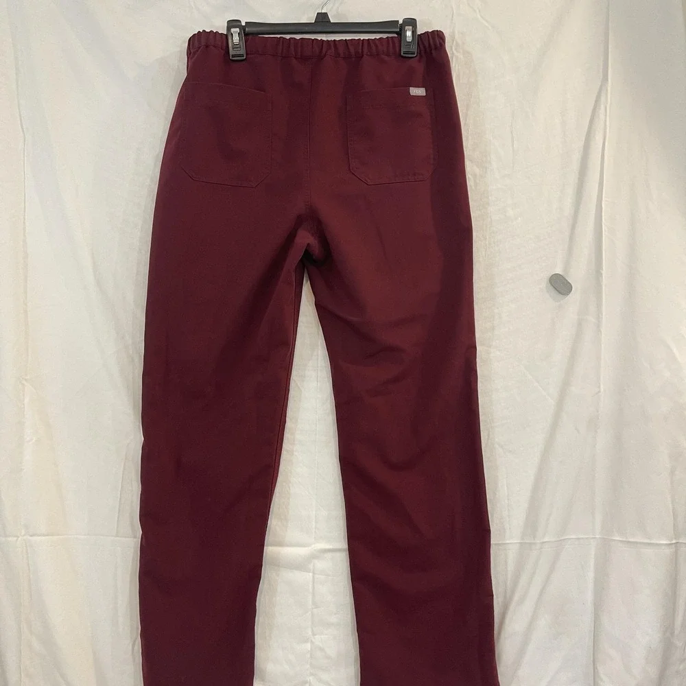 FIGS Scrub Pants Mens Large Burgundy Technical Collection‎ Drawstring FM4500